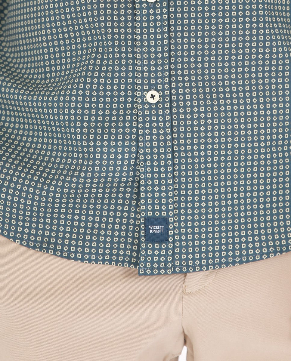 Camisa Casual en Azul Oscuro