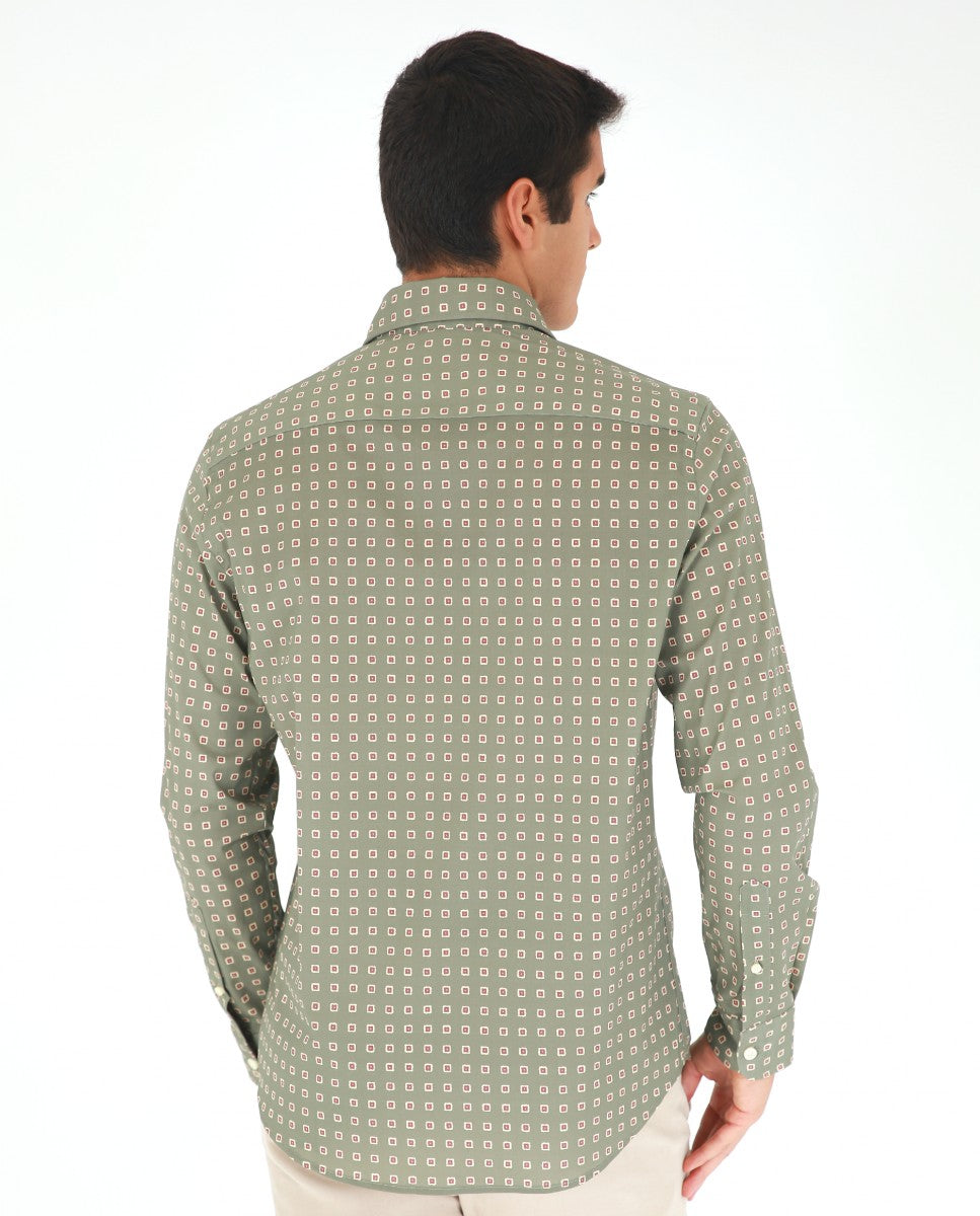Dry Green Casual Shirt