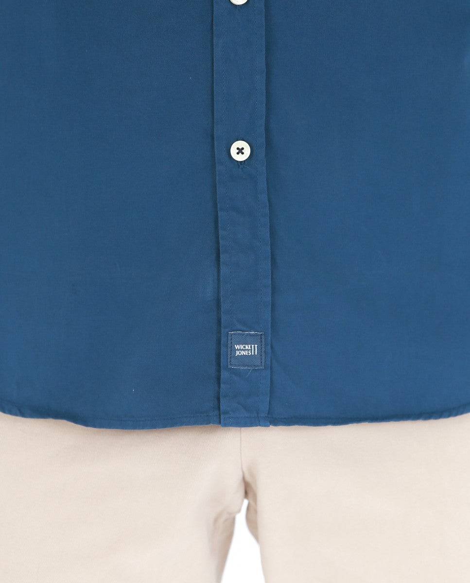 Dark Blue Casual Shirt 100% Cotton