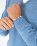 Jersey 100% Lana en Azul Claro