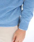 Jersey 100% Lana en Azul Claro