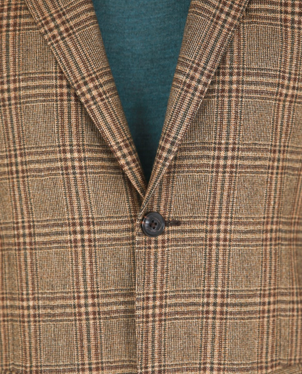Dark Beige Sports Jacket 100% Flece wool