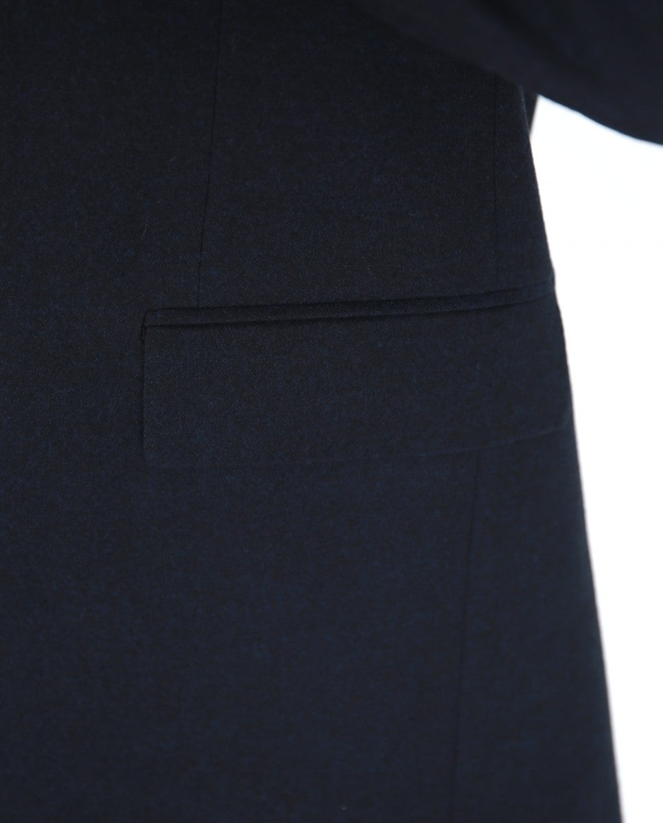 Dark Blue Suit Regular Plain 100% Flece wool