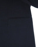 Dark Blue Suit Regular Plain 100% Flece wool