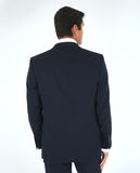 Dark Blue Suit Regular Plain 100% Flece wool