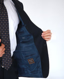 Dark Blue Suit Regular Plain 100% Flece wool