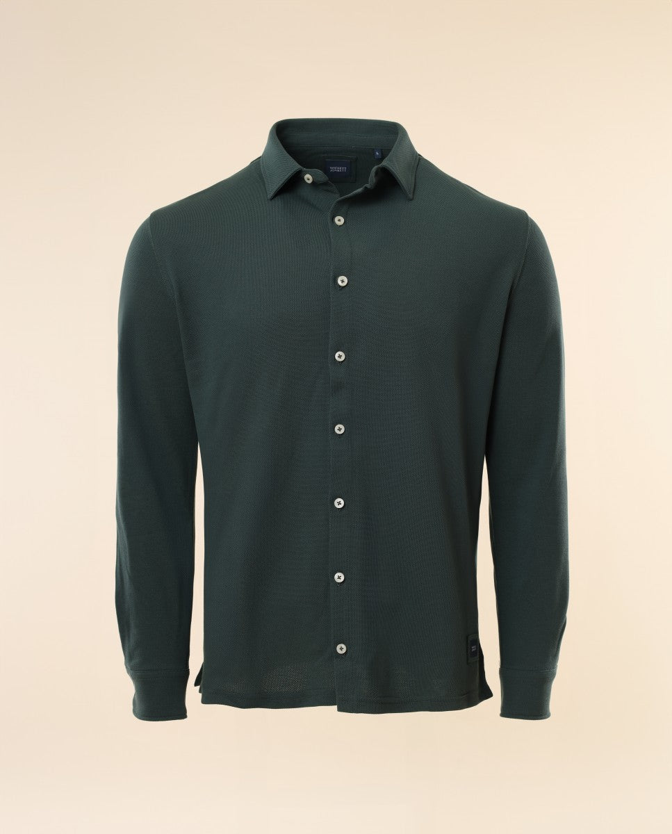 Green Casual Shirt 100% Cotton