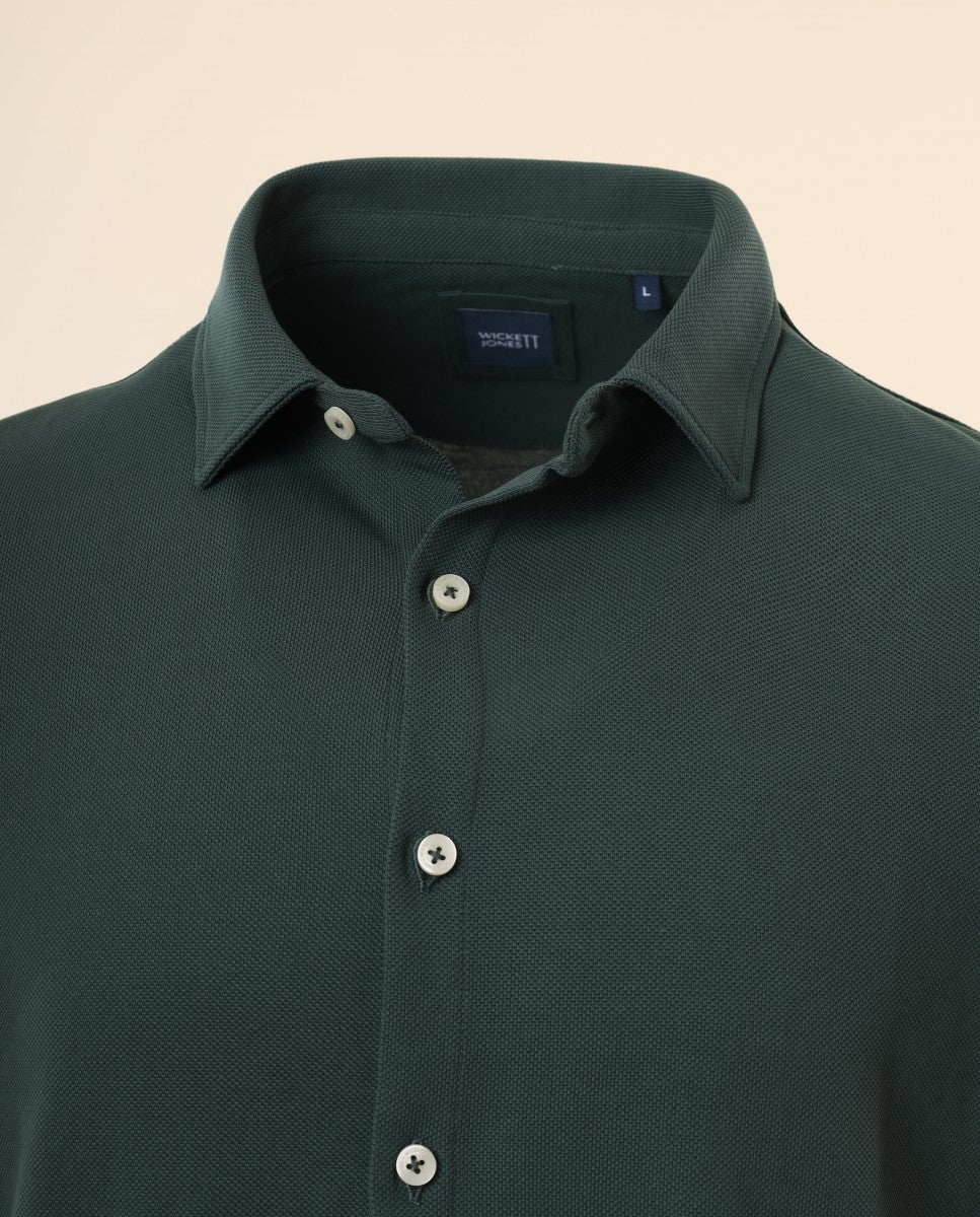 Green Casual Shirt 100% Cotton