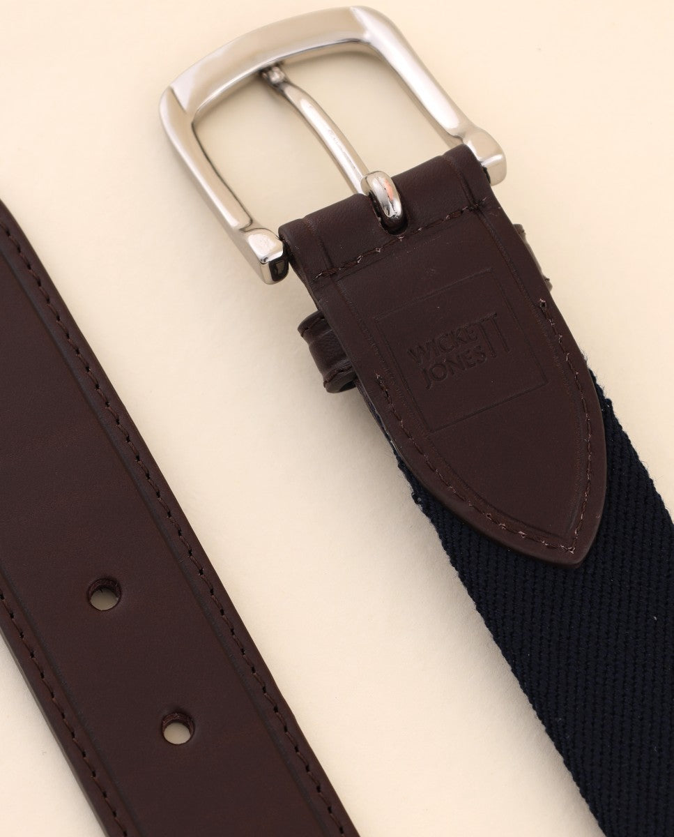 Dark Blue Casual Belt 100% Elastane
