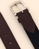 Dark Blue Casual Belt 100% Elastane