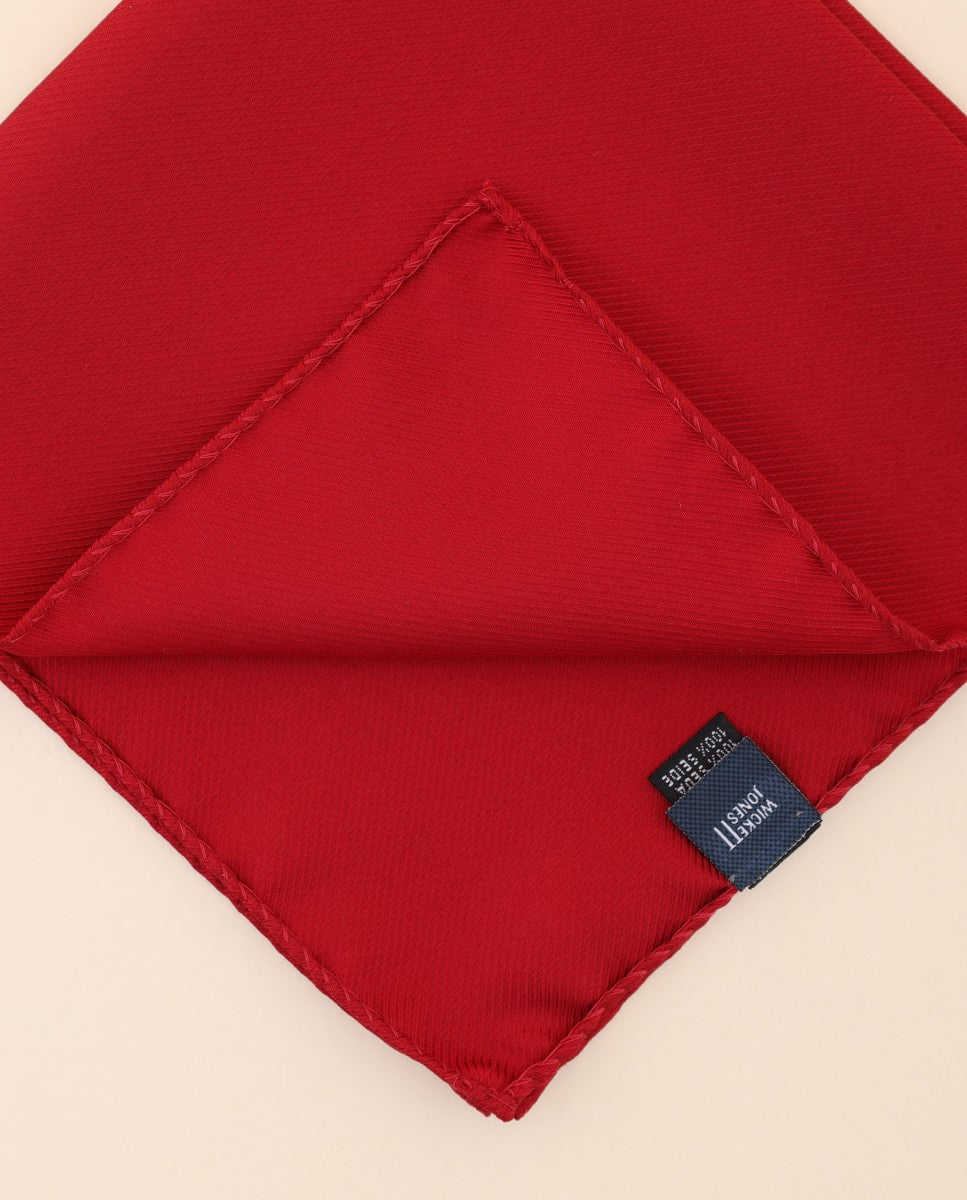 Pañuelo de bolsillo 100% Seda en Rojo