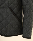 Chaqueta 100% Lana en Verde Oliva Oscuro