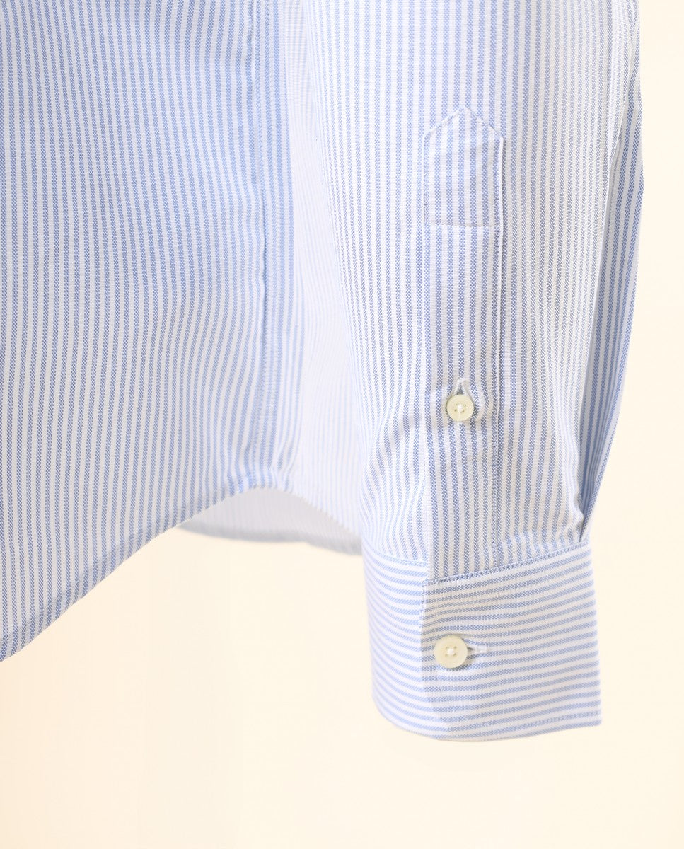 Camisa Casual 100% Algodão em Azul