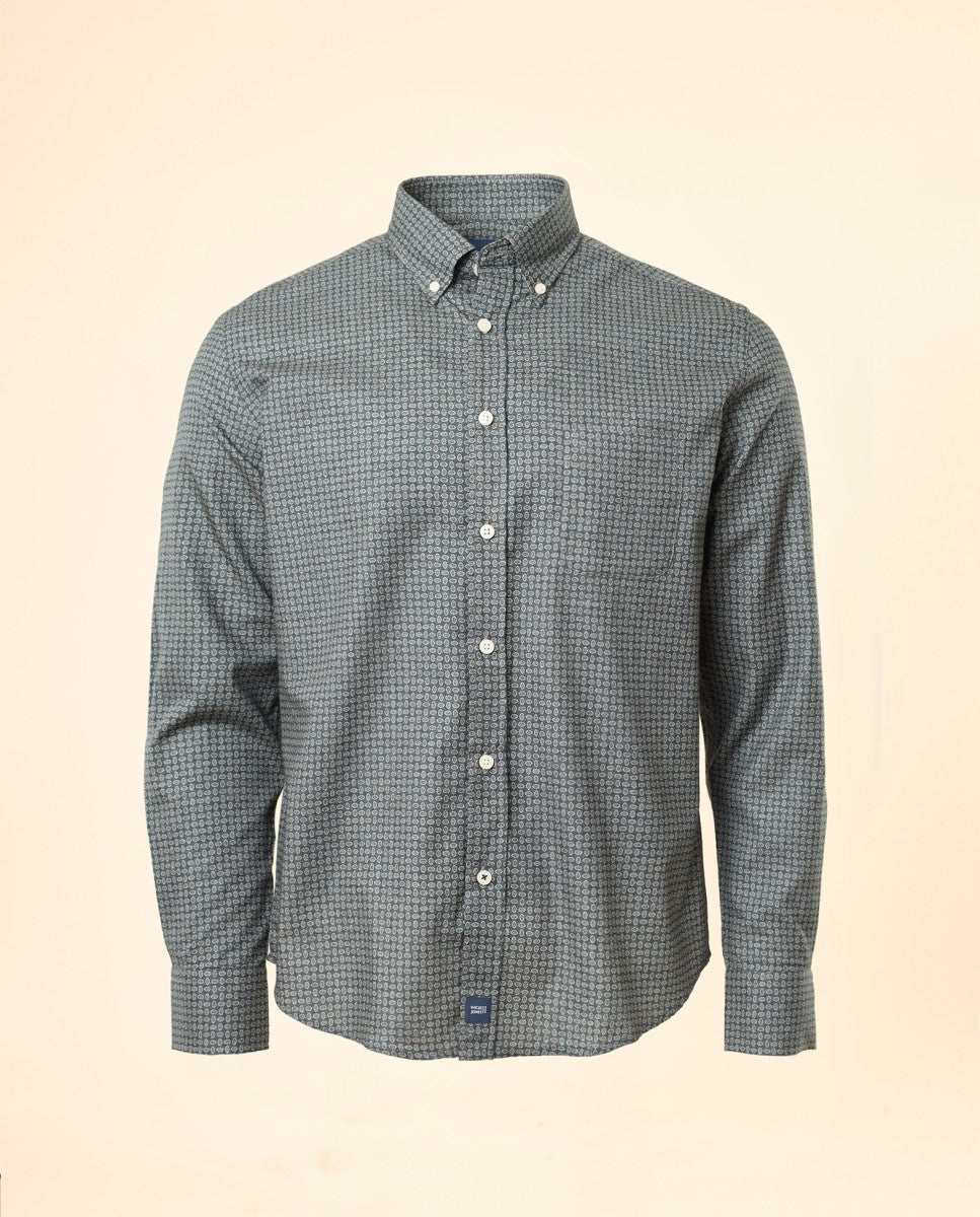 Camisa Casual 100% Algodão em Verde