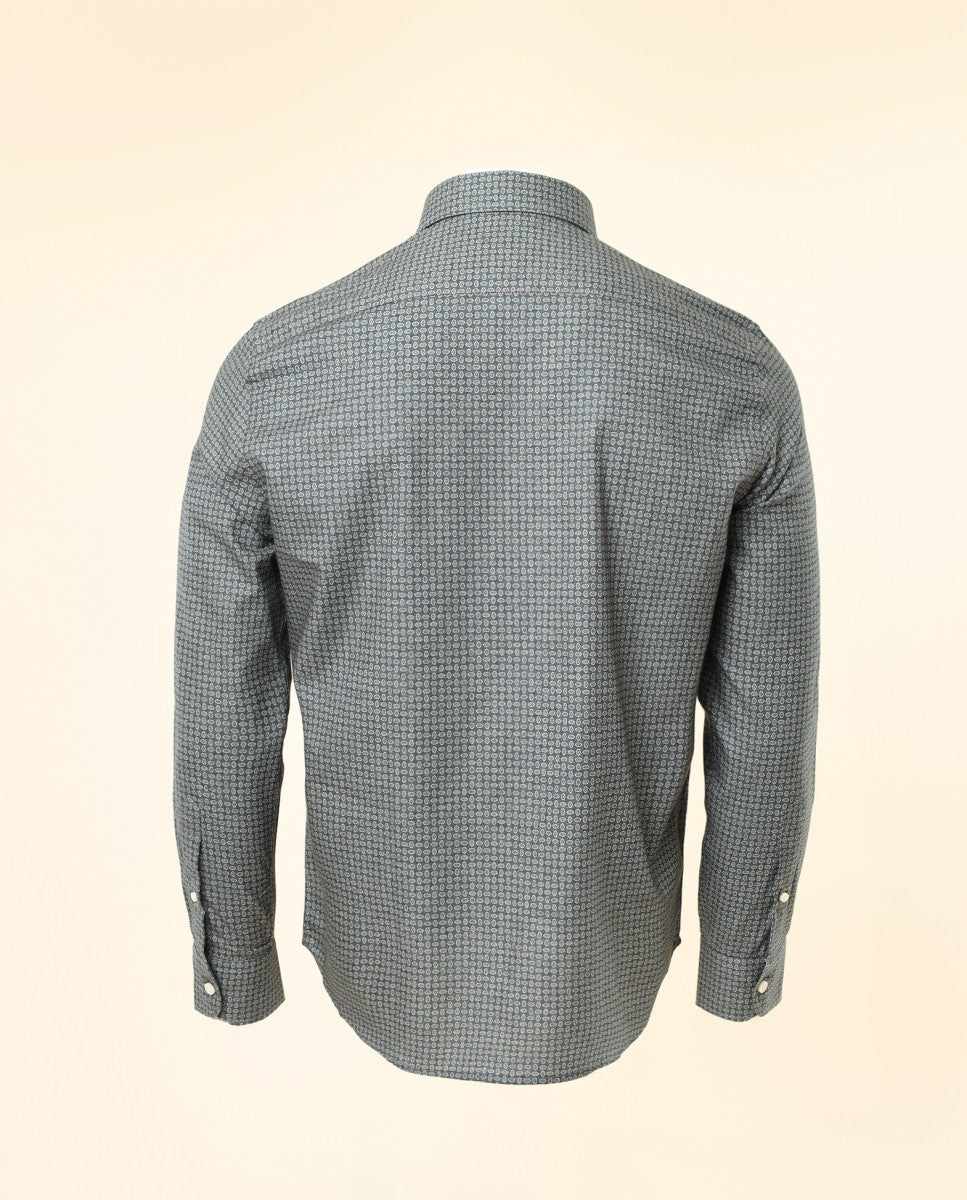 Camisa Casual 100% Algodão em Verde