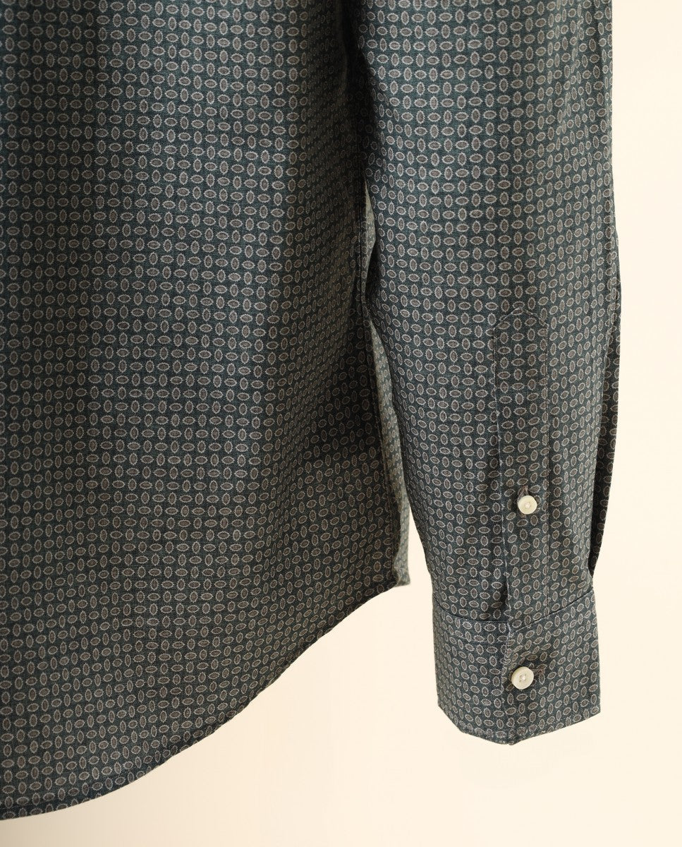 Camisa Casual 100% Algodão em Verde