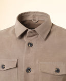 Camisa Casual em Caqui