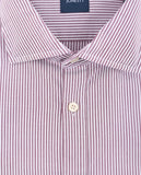 Camisa Casual 100% Algodón en Burdeos
