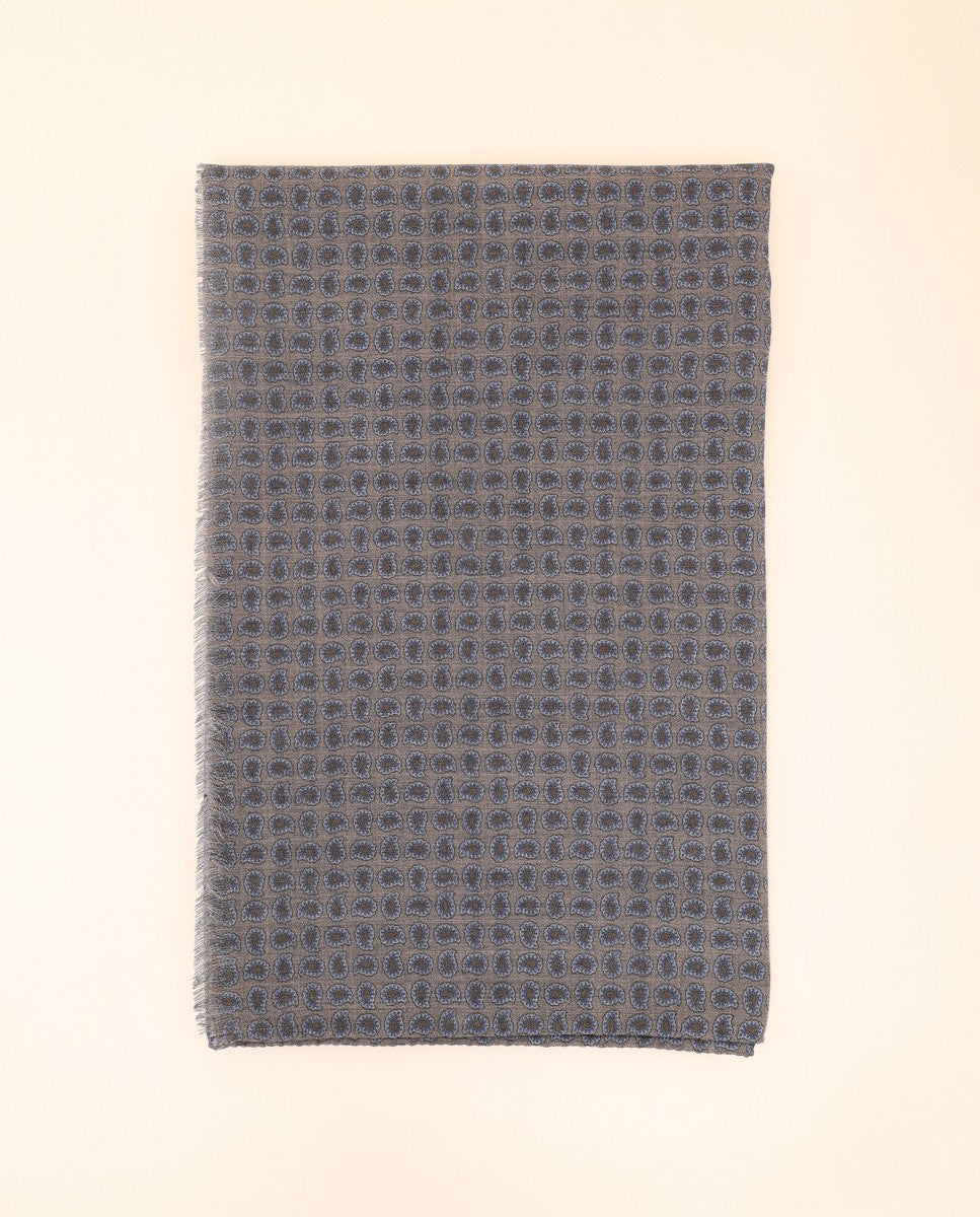 Echarpe 100% Lã em Castanho