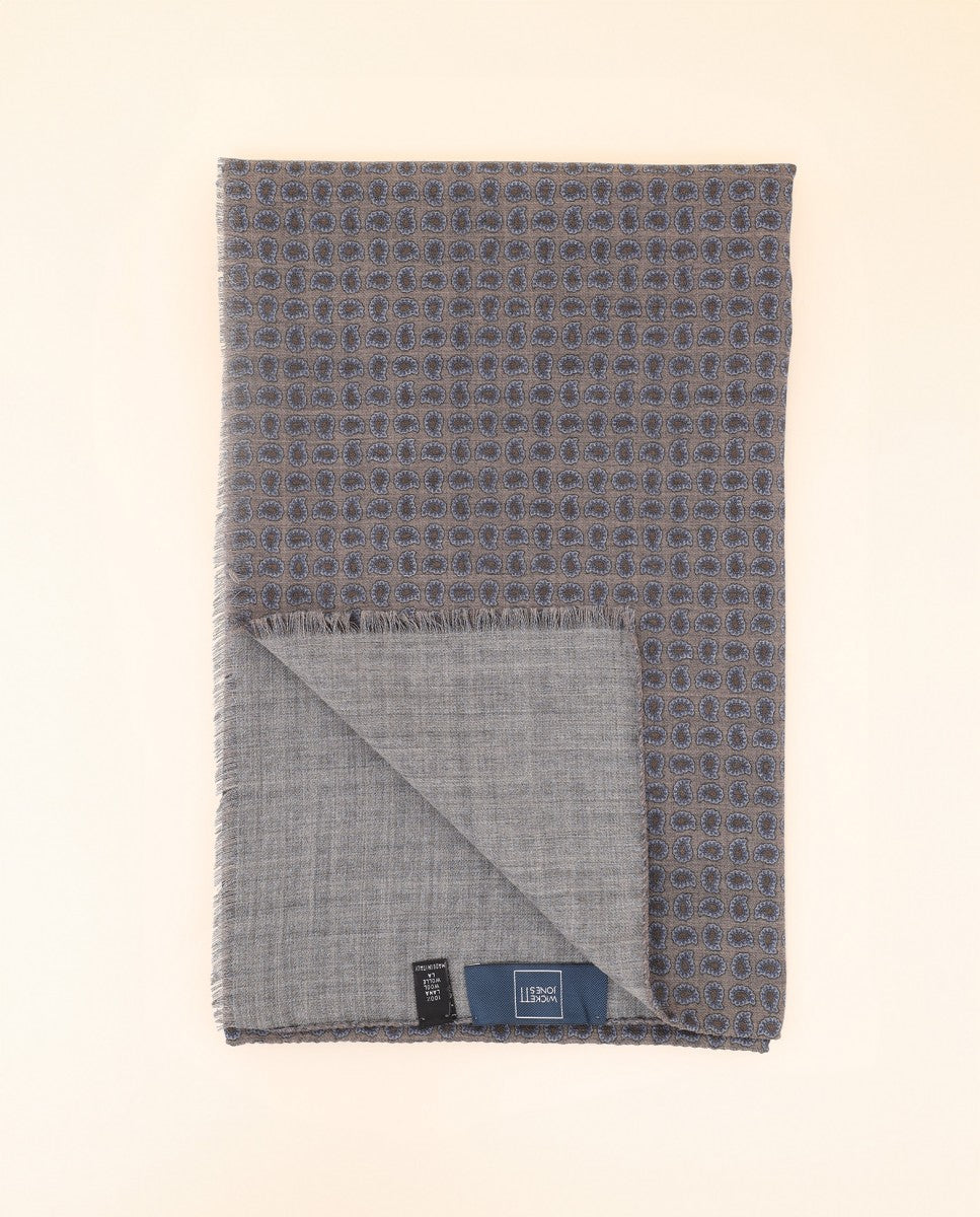 Echarpe 100% Lã em Castanho