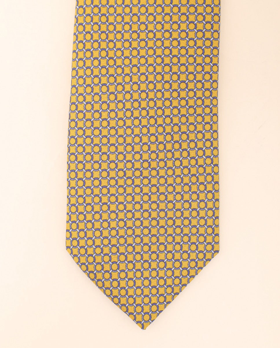 Gravata 100% Seda em Amarelo Claro