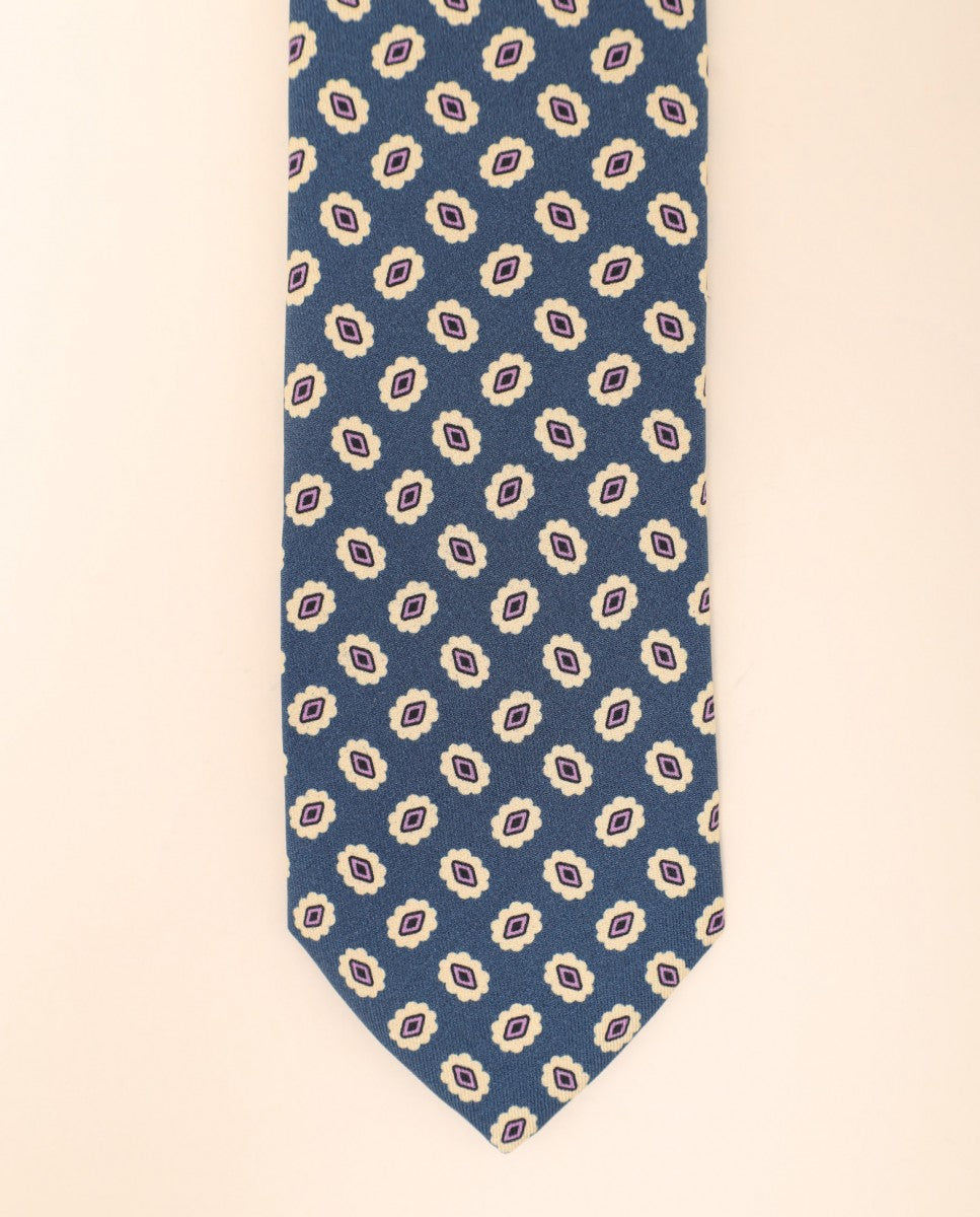 Gravata 100% Seda em Azul