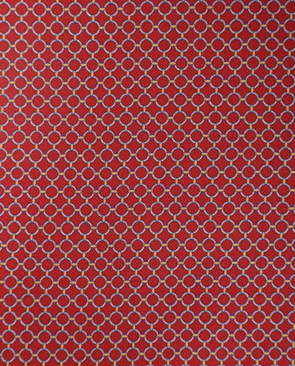 Lenço de Bolso 100% Seda em Encarnado