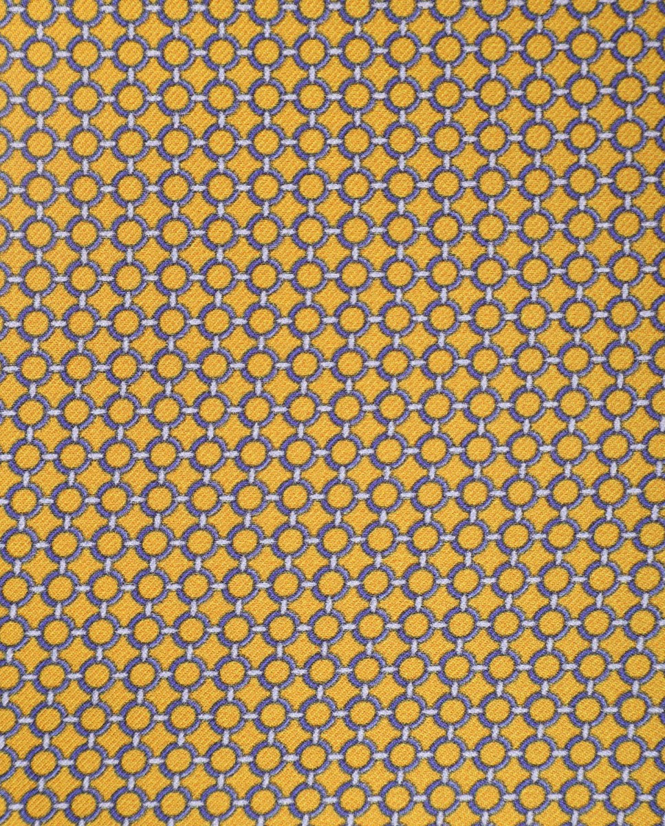 Lenço de Bolso 100% Seda em Amarelo Claro