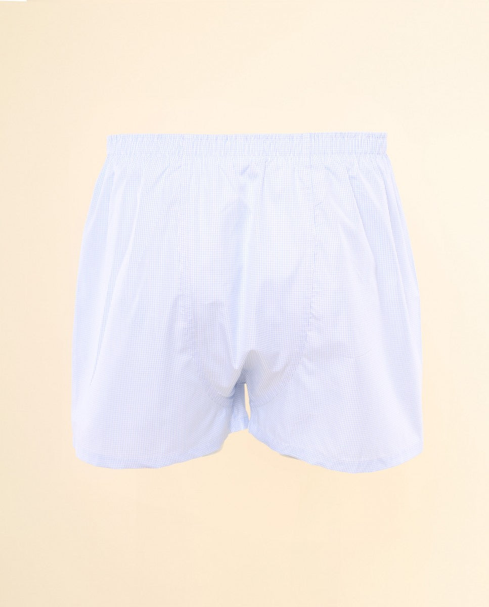 Boxer 100% Algodão em Azul Claro