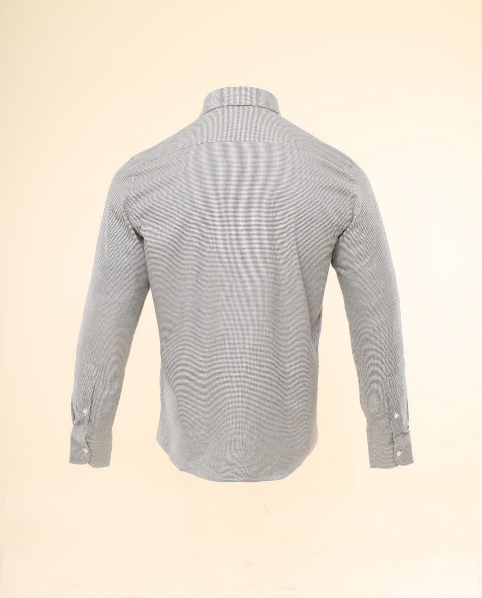 Camisa Casual 100% Algodão em Verde Escuro