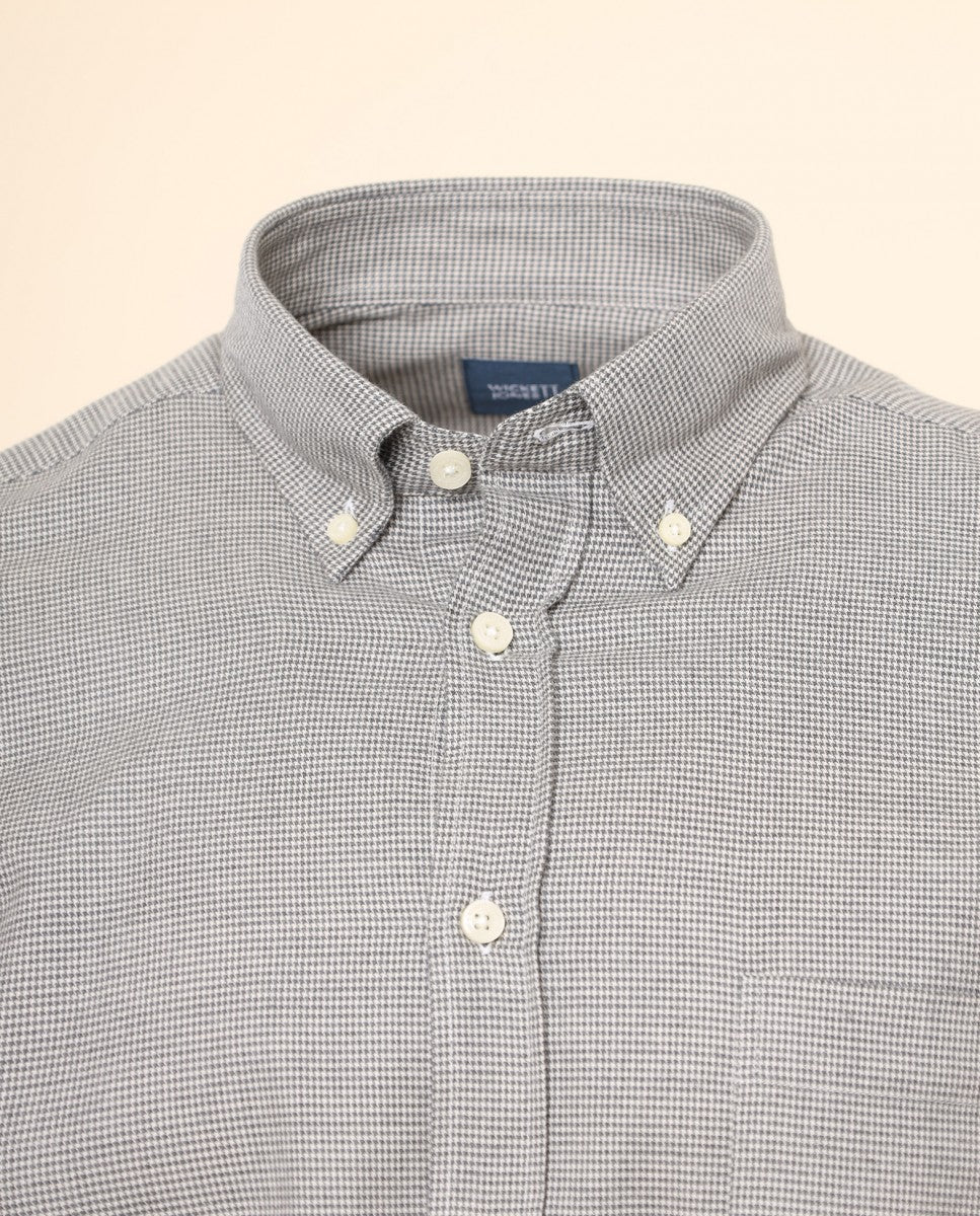 Camisa Casual 100% Algodão em Verde Escuro