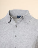 Casaco de Malha em Cinzento Claro