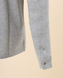 Casaco de Malha em Cinzento Claro