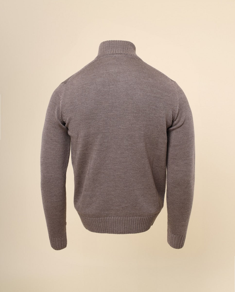 Light Brown Cardigan 100% Merino Wool