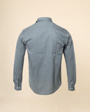 Camisa Casual 100% Algodão em Azul