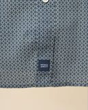 Camisa Casual 100% Algodão em Azul