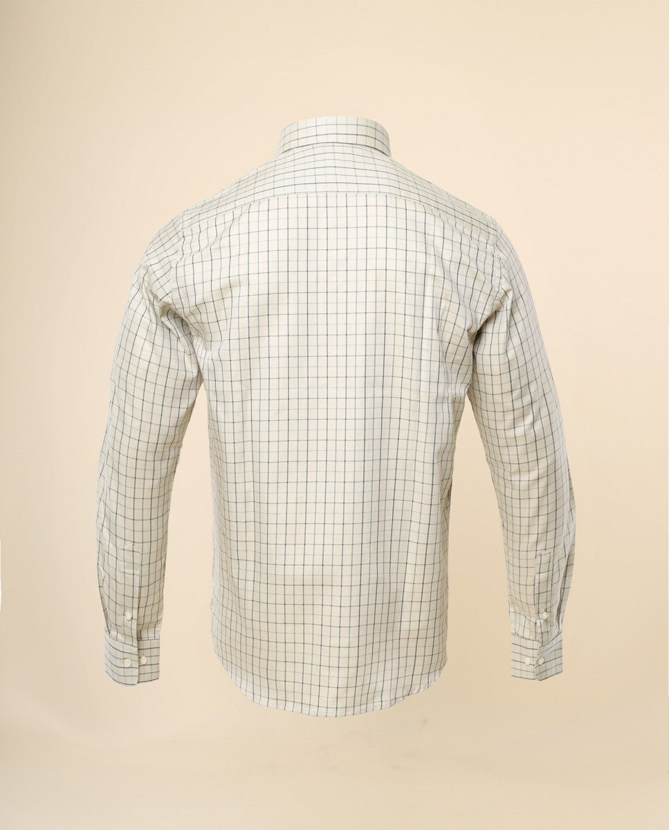 Camisa Casual 100% Algodão em Verde Claro