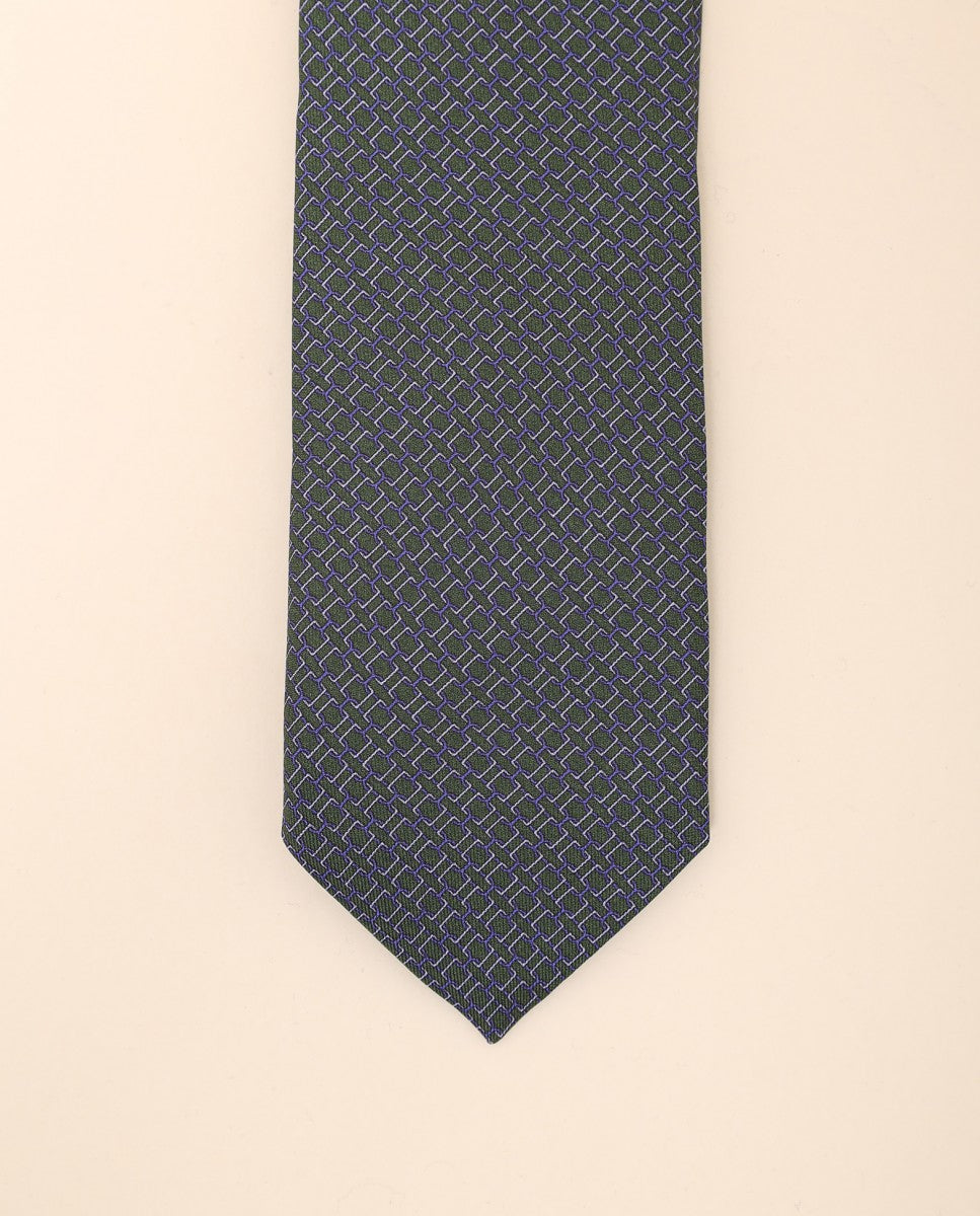 Gravata 100% Seda em Verde