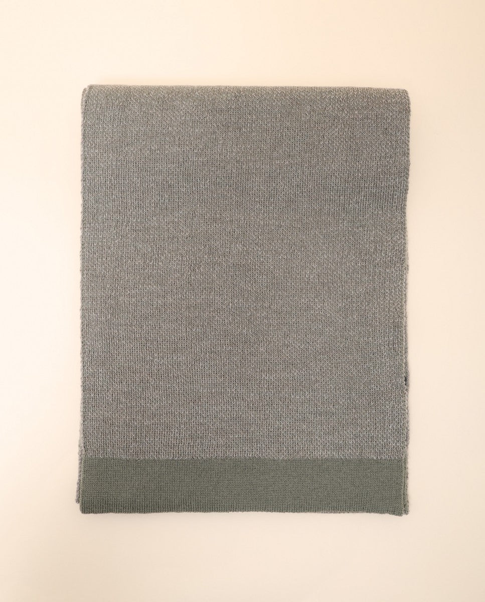 Cachecol 100% Lã Virgem em Verde