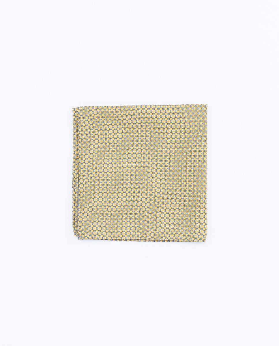 Pañuelo de bolsillo 100% Seda en Amarillo Claro