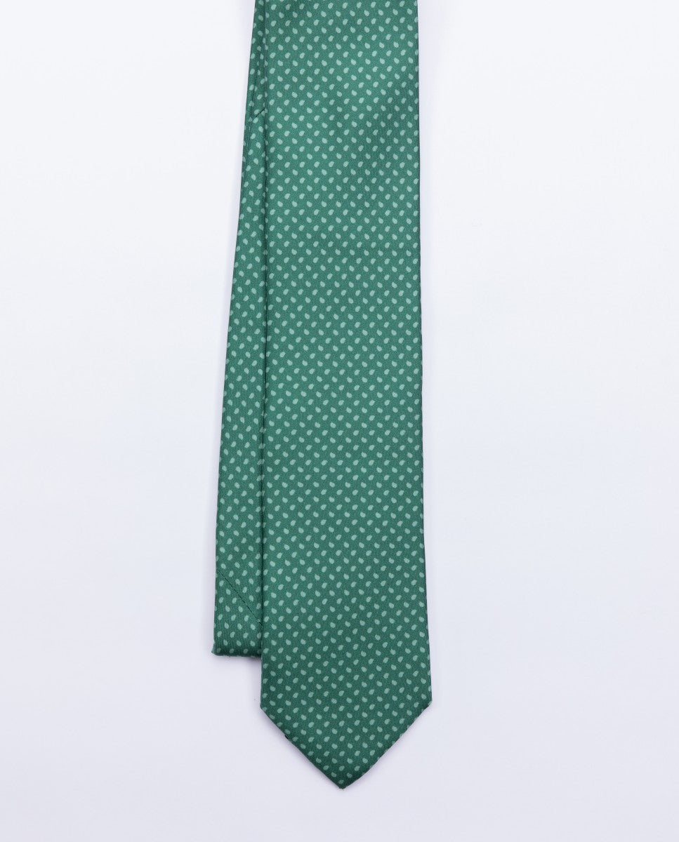 Dark Green Tie 100% Silk