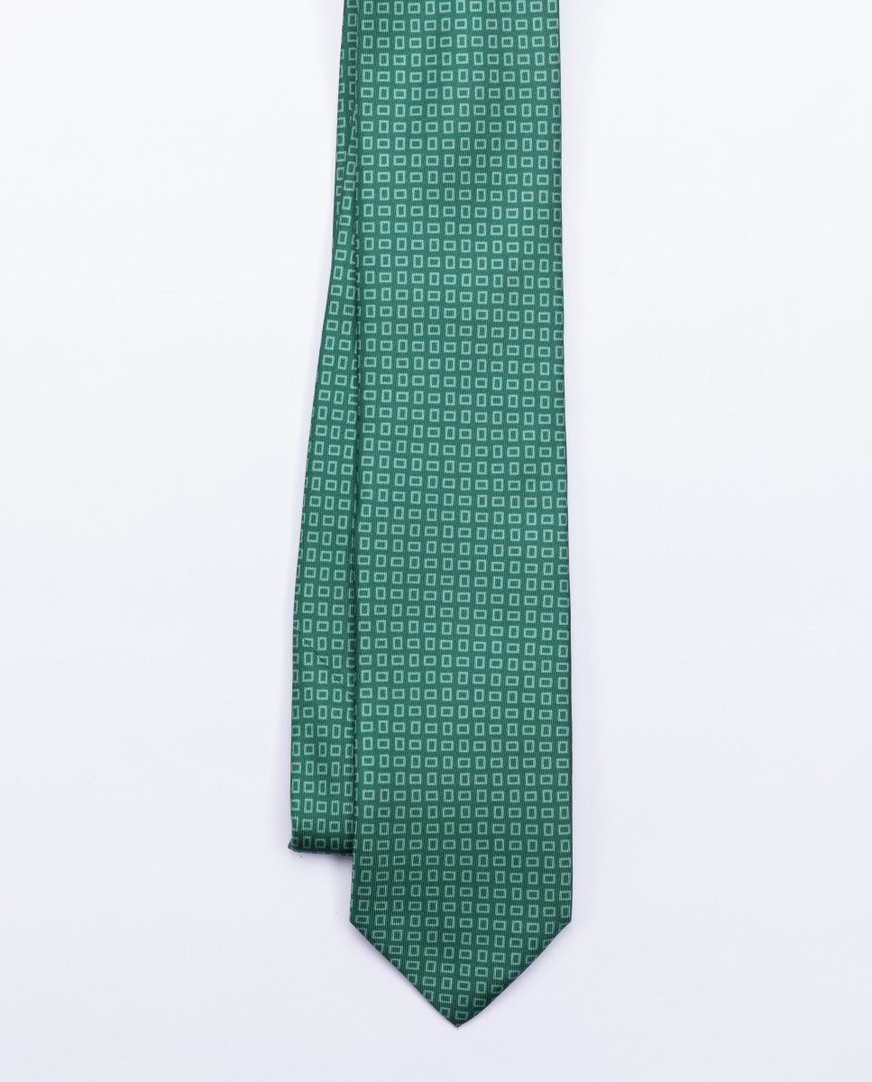 Green Tie 100% Silk
