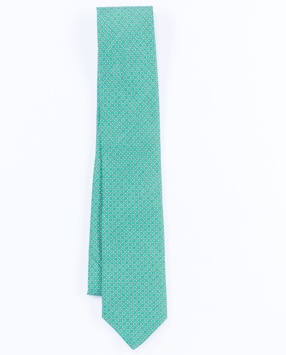 Green Tie 100% Silk