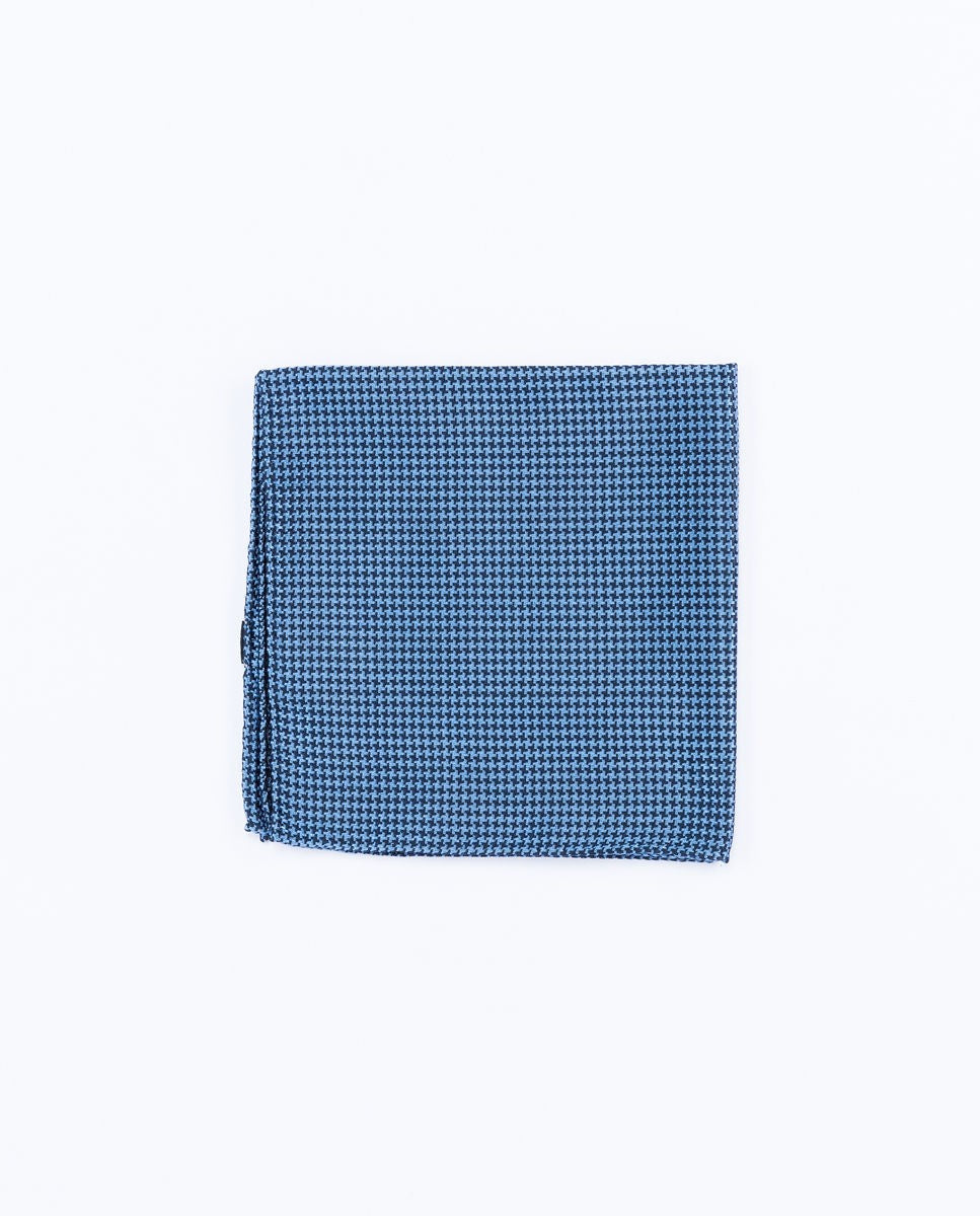 Dark Blue Pocket Squares 100% Silk