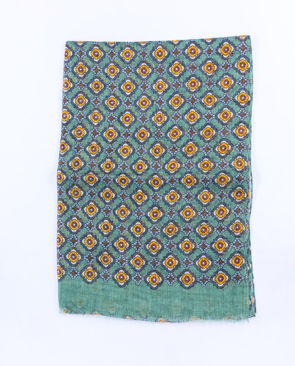 Green Scarf 100% Linen