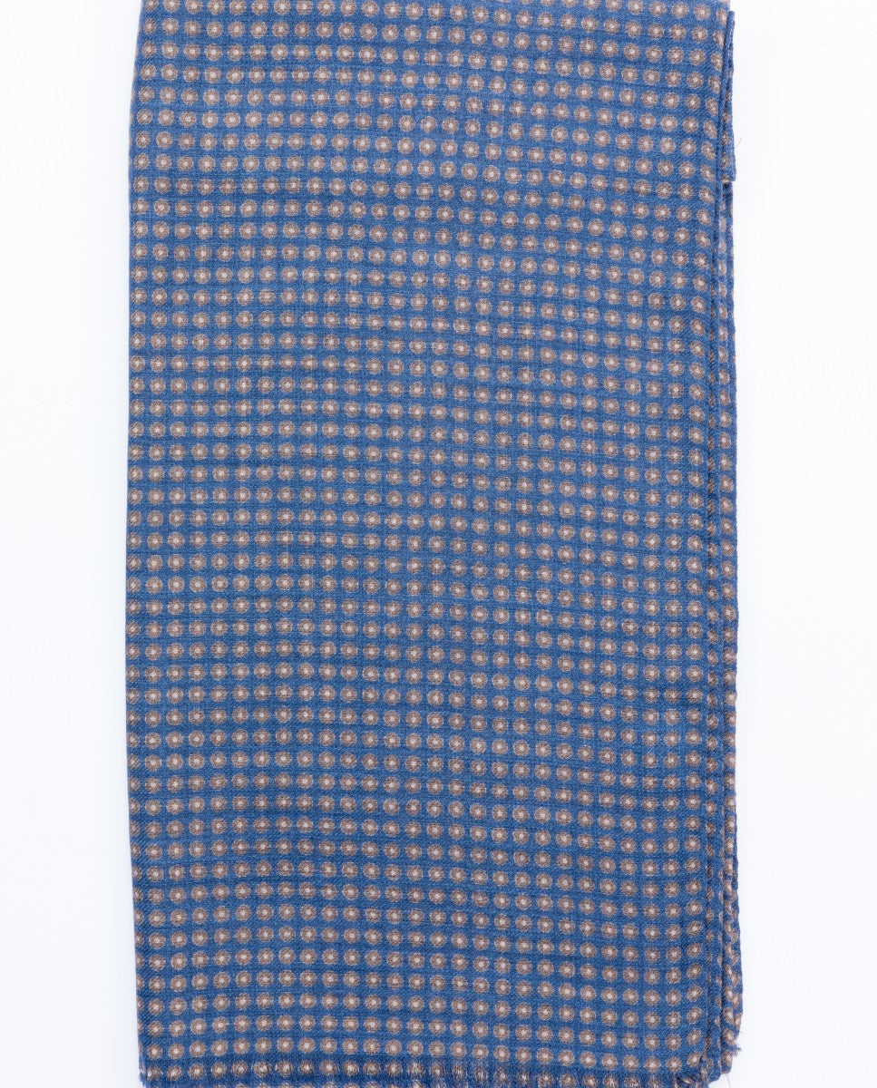 Dark Blue Scarf 100% Wool