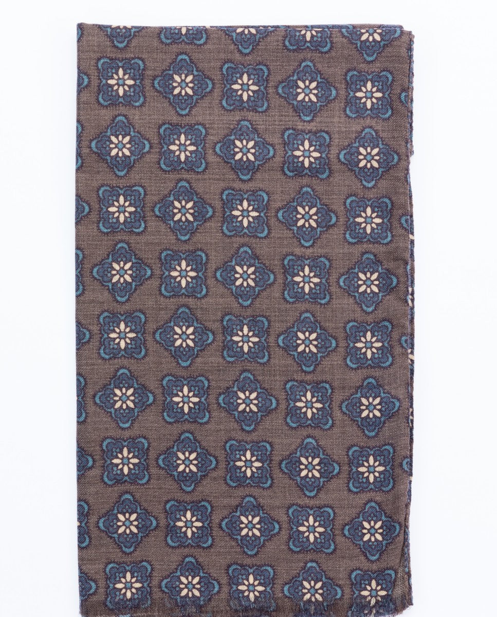 Dark Brown Scarf 100% Wool