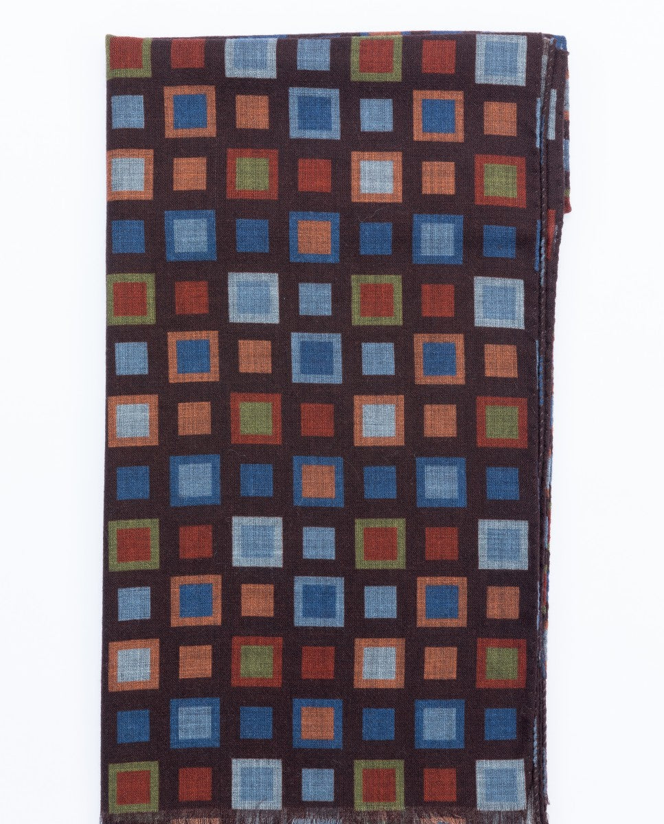 Dark Brown Scarf 100% Wool