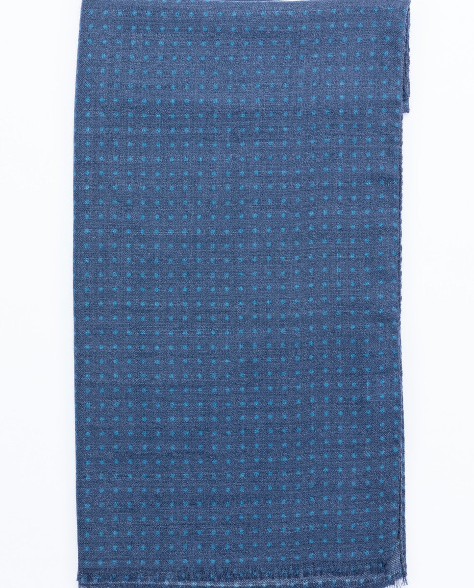 Dark Blue Scarf 100% Wool