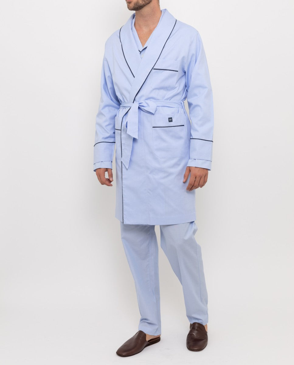 Light Blue Robe 100% Cotton